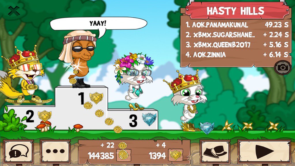 PanamaKunal's tweet photo. I just beat a golden fox! #funrun2 #sugarshane31 #QueenB2017 #Zinnia https://t.co/FuOXDHffvG