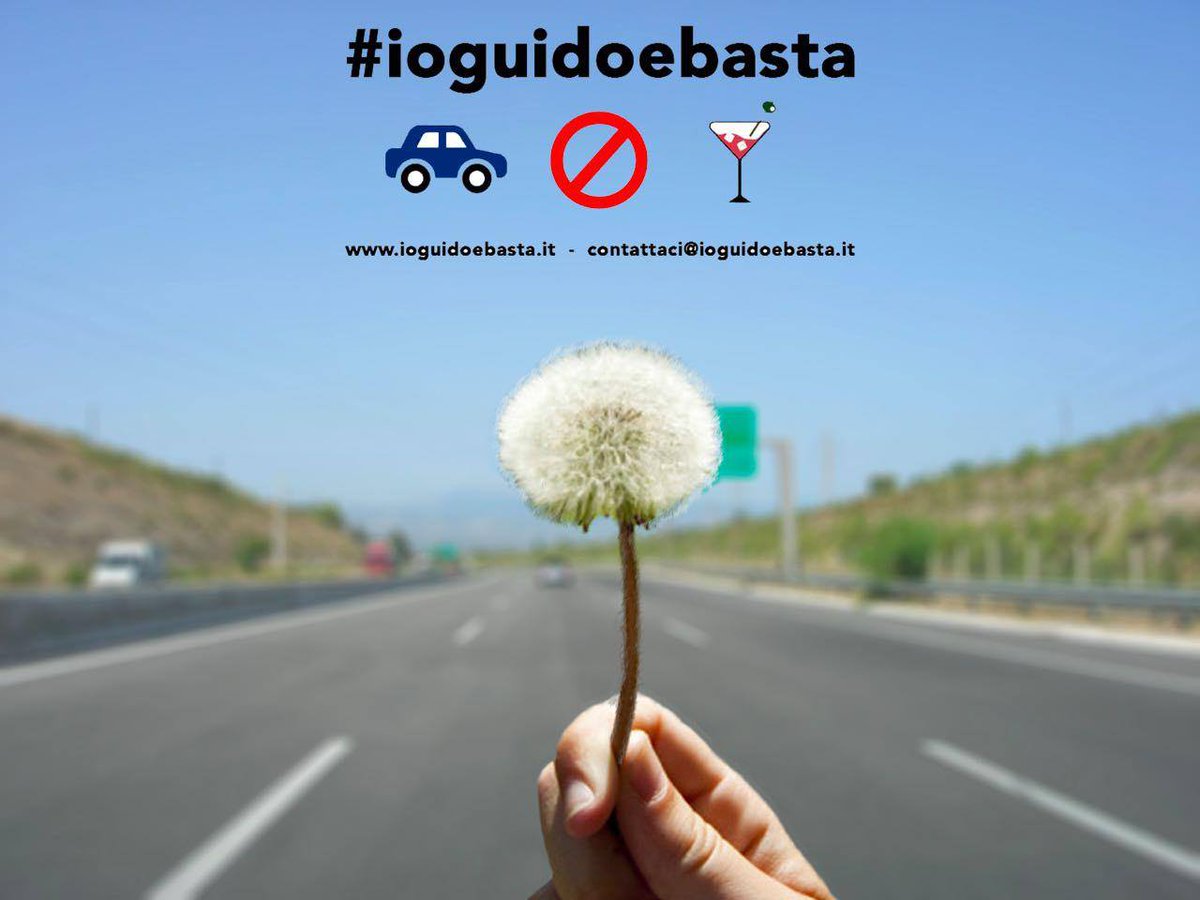 #ioguidoebasta perché salvando la nostra vita, salviamo quella degli altri. <a href="/ioguidoebasta/">ioguidoebasta</a>