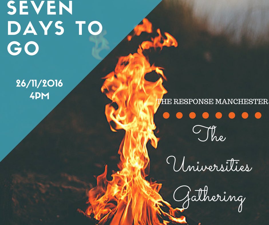 ImpactUK__'s tweet photo. We are exactly one week away to the Universities Gathering 🔥🔥. @JesusJamKeele @RY_Manchester @Transcend_GO @abidesociety @restorecitizens https://t.co/JhBEFE0ndb