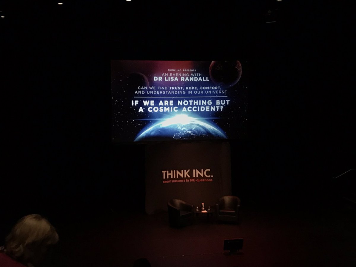 SarahStewartAus's tweet photo. Excited for @tamarastro &amp; @lirarandall tonight @thinkincAU @SeymourSydney #thinkrandall #thinkdavis #Astrophysics :) https://t.co/bSUxNwLV7m