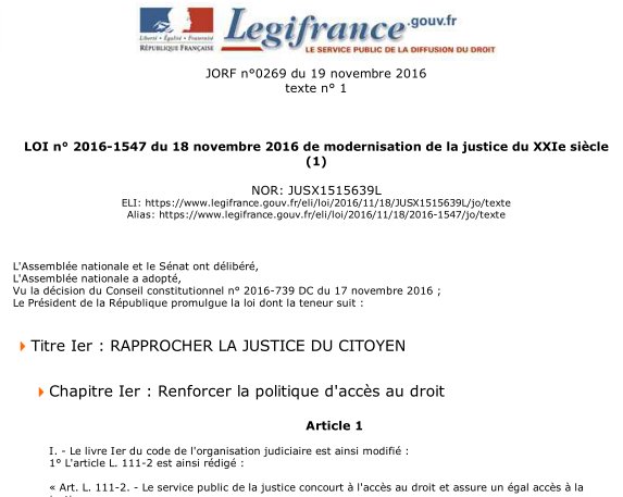 justice_gouv's tweet image. 📖⚖Ce matin, la loi #J21 a été publiée au Journal officiel. Une loi pour une justice plus simple et plus efficace justice.gouv.fr/modernisation-…