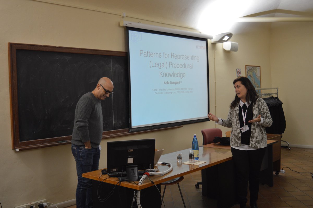 ekaw2016's tweet photo. The #LKSW2016 starts with a great keynote on patterns for representing (legal) procedural knowledge by Aldo Gangemi @aldogangemi #EKAW2016 https://t.co/HXzdiZpok4