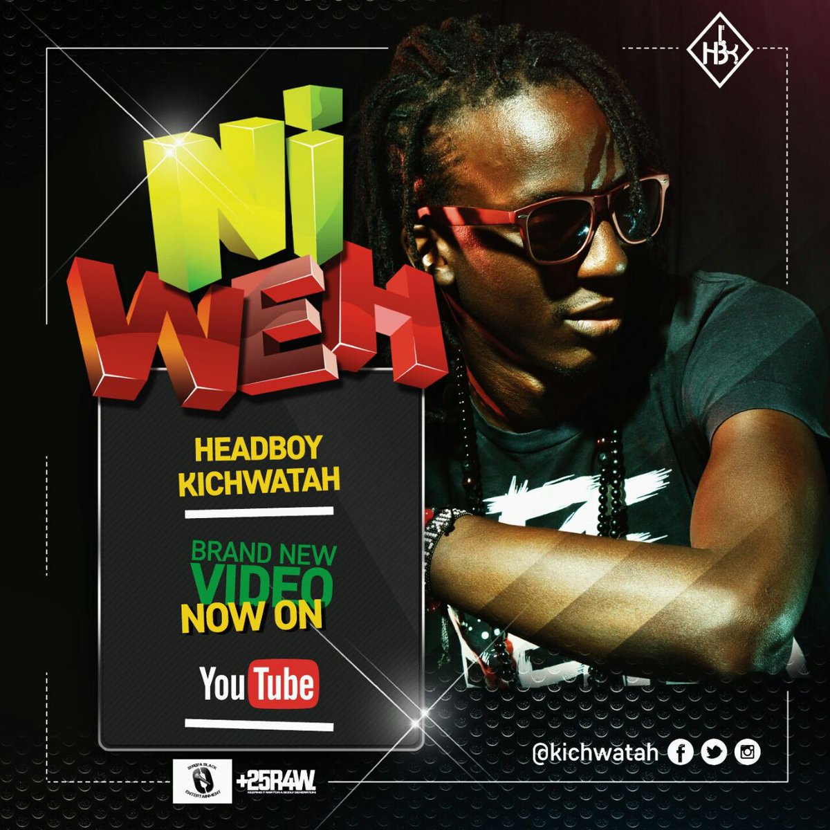 25R4W's tweet photo. #NewVideoAlert Have you checked out the new one by @Kichwatah ? #NiWeh off #TOLD album now on YouTube  https://t.co/Ca9WDCplGn #KHHH #25R4W https://t.co/iN1AVleYYf