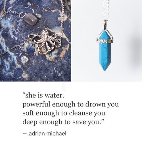 Jewellery fit for water babies! (see on website for stone meanings) 💙🌊  ow.ly/Jm2j3069wzi