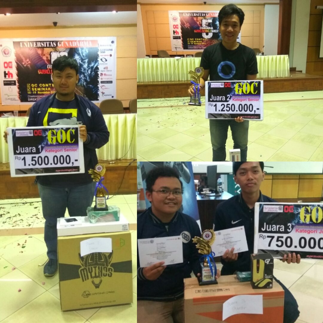 CSC_PNJ's tweet image. Selamat kepada:
- Rakha, TKJ 5
- Marcellano, IT Cevest
- Tio &amp;amp; Ilham Verardi TMJ 3
Atas kemenangannya dalam lomba OC di kampus Gunadarma.