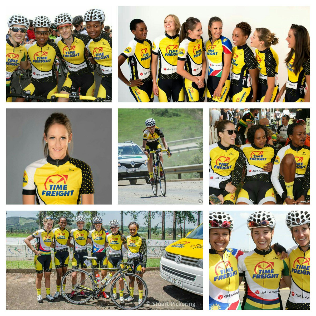 LiseOlivier's tweet image. Not often your sponsor's logo happens to be your favourite colour. One last race in @TimeFreightZA yellow tomorrow @947Cycle. Will miss it!