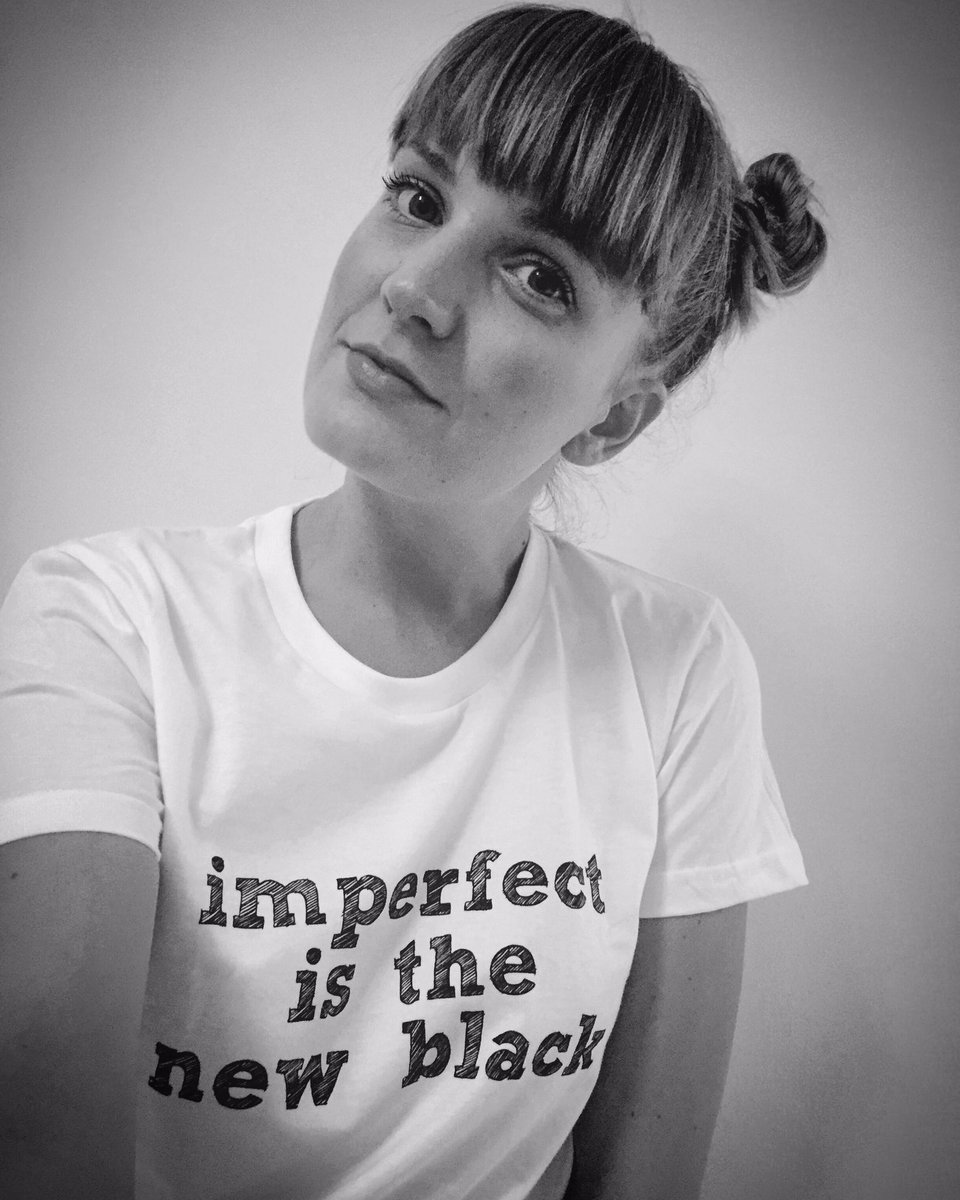Proud to be wearing my #imperfectisthenewblack tee from <a href="/NoMoreShoulds/">Amy Malloy</a> All profits go to <a href="/Pandas_uk/">PANDAS</a> Healthier minds for mummies 💕