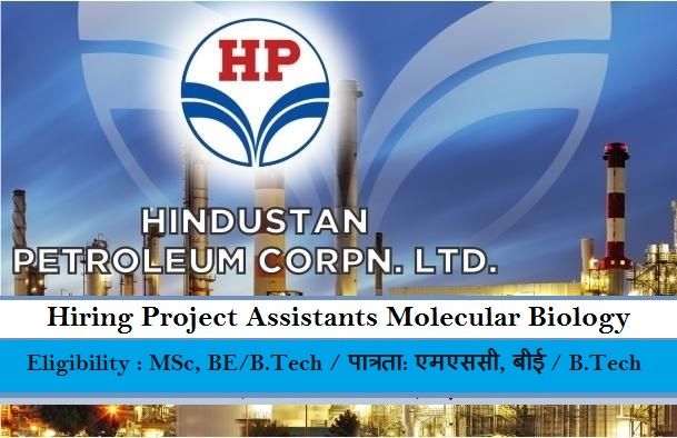 Freshersworld's tweet image. #HPCLjobs for Project Assistants Molecular Biology
Eligibility : MSc, BE/B.Tech
Details @ buff.ly/2g2Foay