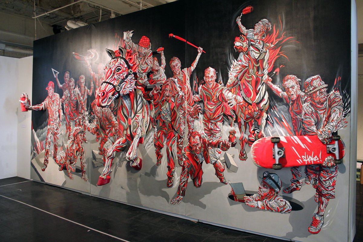 Com2Geek's tweet image. One Day / One Street Artist #11 
1/3

SHAKA @MarchalShaka

#StreetArt #Graphic #art #design