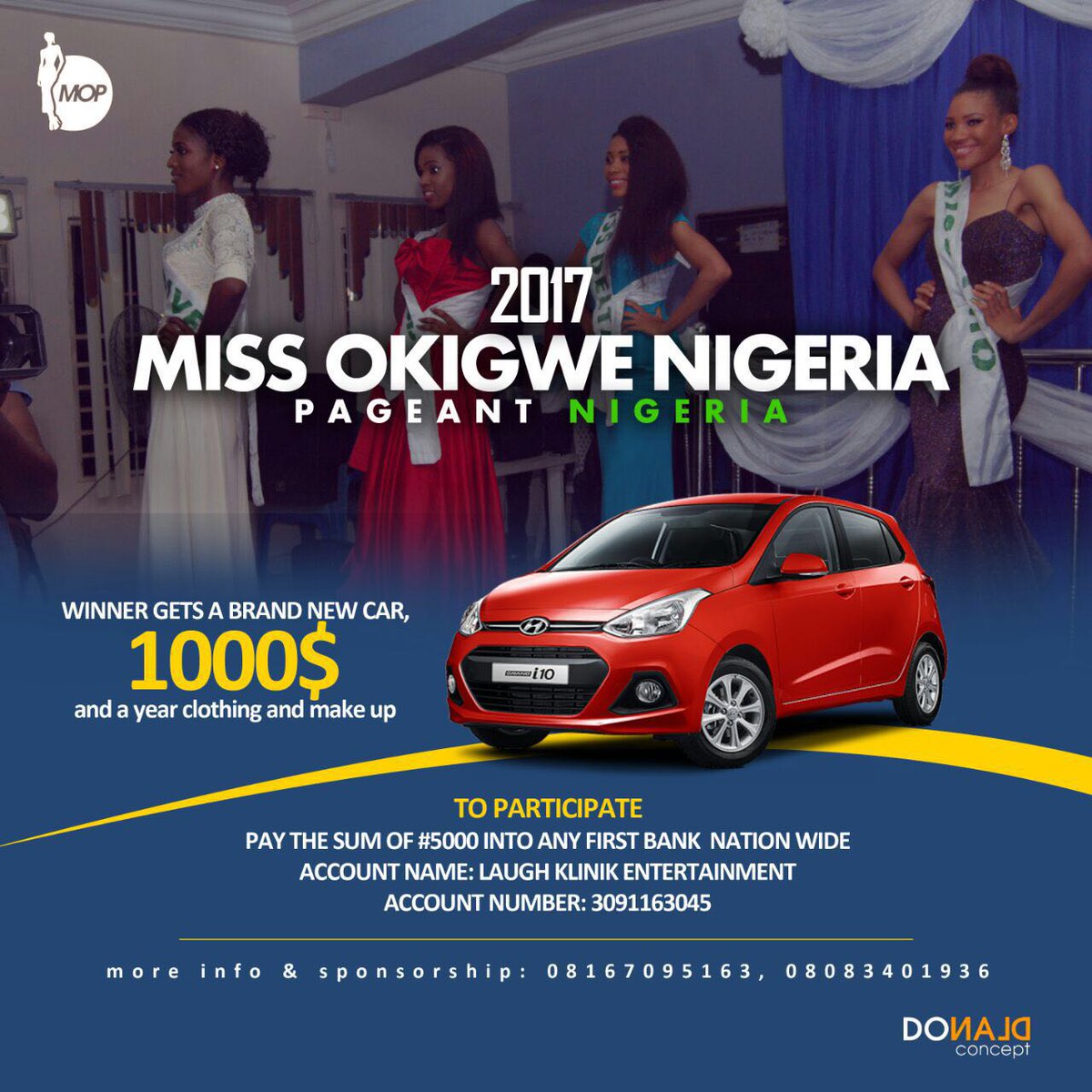 tydloos01's tweet photo. PAGEANTRY ALERT: Miss Okigwe Nigeria Season 3 Is Here (1000$ + A Brand New Car Awaits The New Queen) @missokigwe… https://t.co/qLJkItcoz0 https://t.co/ntRXPMizC5