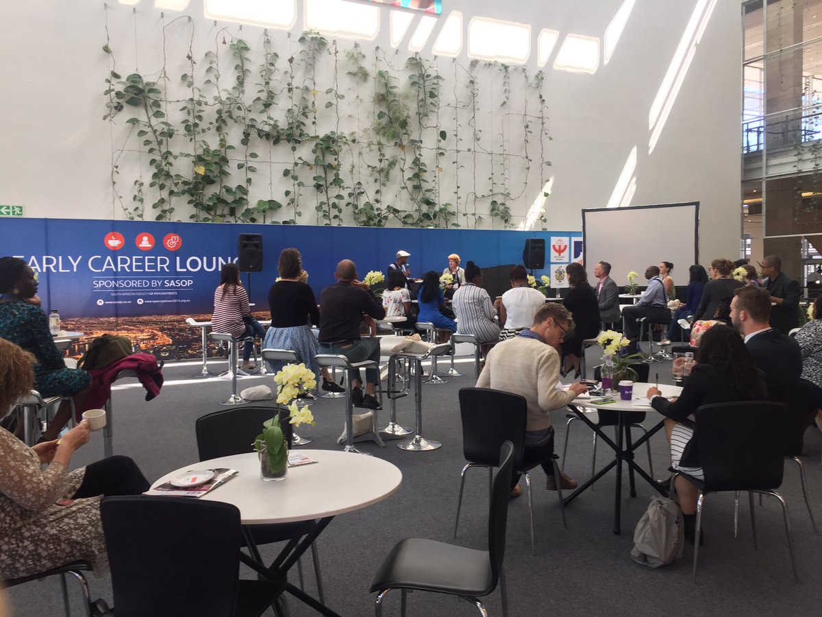 JoeyH176's tweet photo. #WPA2016 Awesome 1st tea session at the Early Career Lounge. Dr Helen Herrman (WPA President-Elect) talking on "Lessons from My Career". https://t.co/yf3MGqWIkE