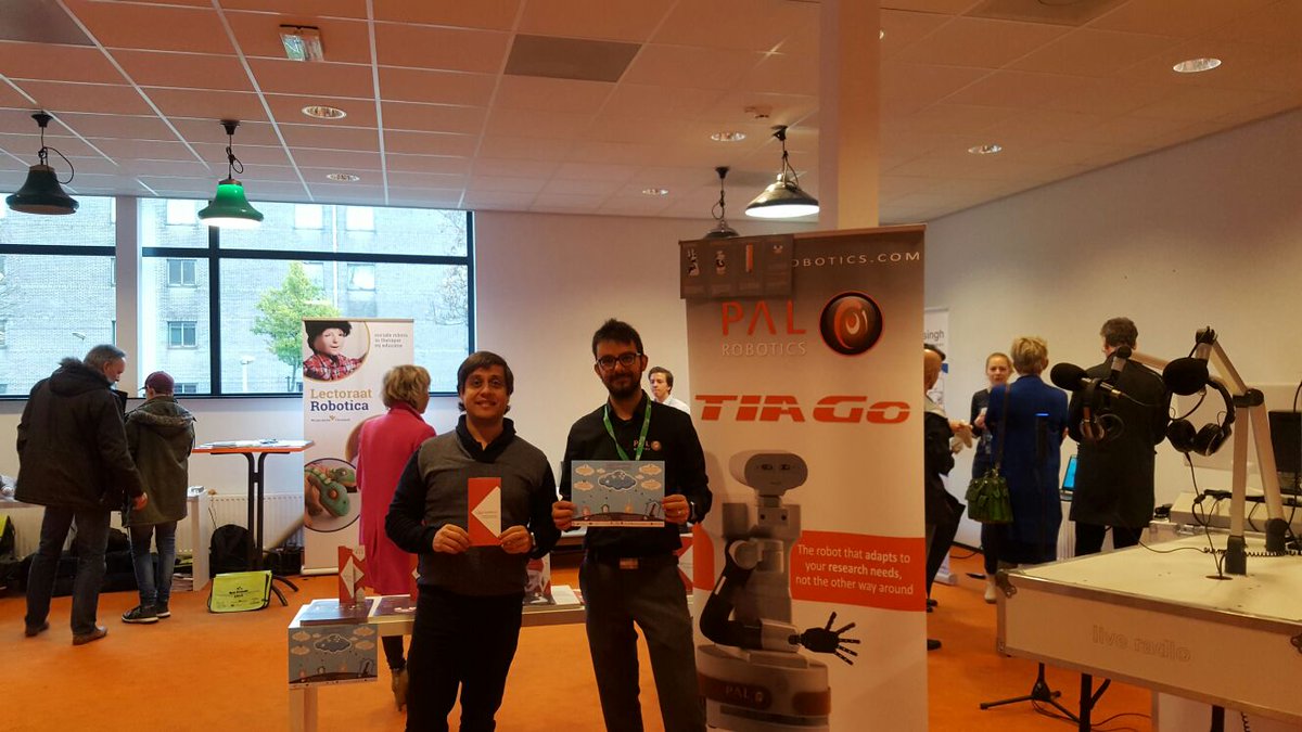 Spreading the wprd about Ambient Assisted Livin proj. <a href="/GrowMeUp/">GrowMeUp H2020</a> at <a href="/eu_Robotics/">euRobotics</a> #RobotsatYourService event #ERW2016