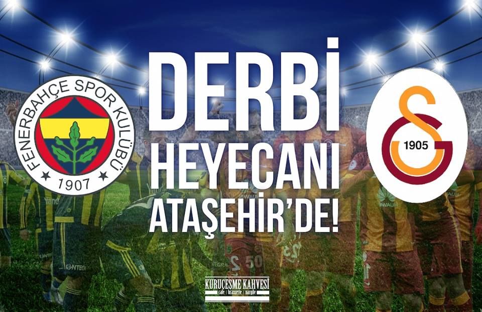 Bu maçın tekrarı yok! Yüzyılın derbisini Kuruçeşme Kahvesi Ataşehir'de yaşa, rezervasyon yapmayı da unutma! 0216 472 3500