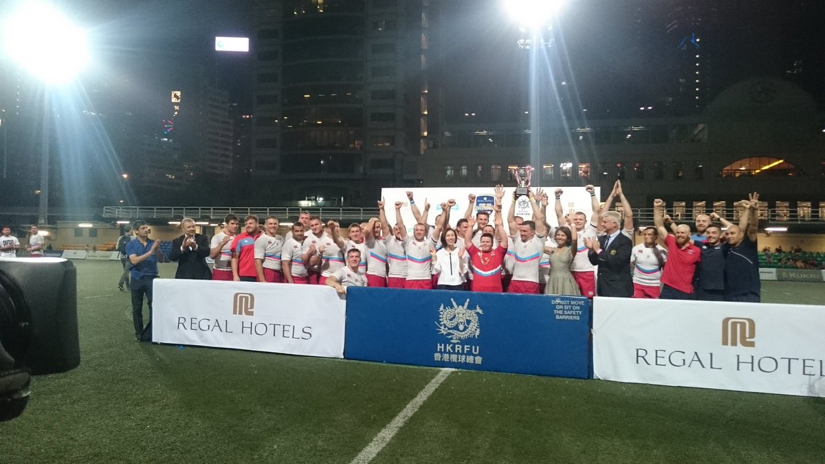 HongKongRugby's tweet photo. Russia defeat Hong Kong 27-0 to retain the cup in Regal Hotels Cup of Nations 2016.
#con2016 #HKRUGBY https://t.co/TA2cAASw85