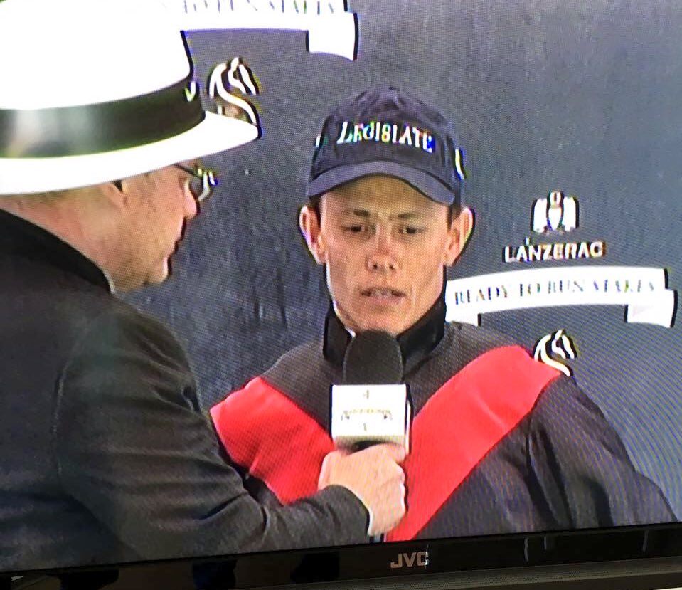 Just saw <a href="/richardfourie/">Richard Fourie</a> wearing his #Legislate cap in the winners box. Can they beat my course record in the #SelangorCup? <a href="/DrakensteinStud/">Drakenstein Stud</a>