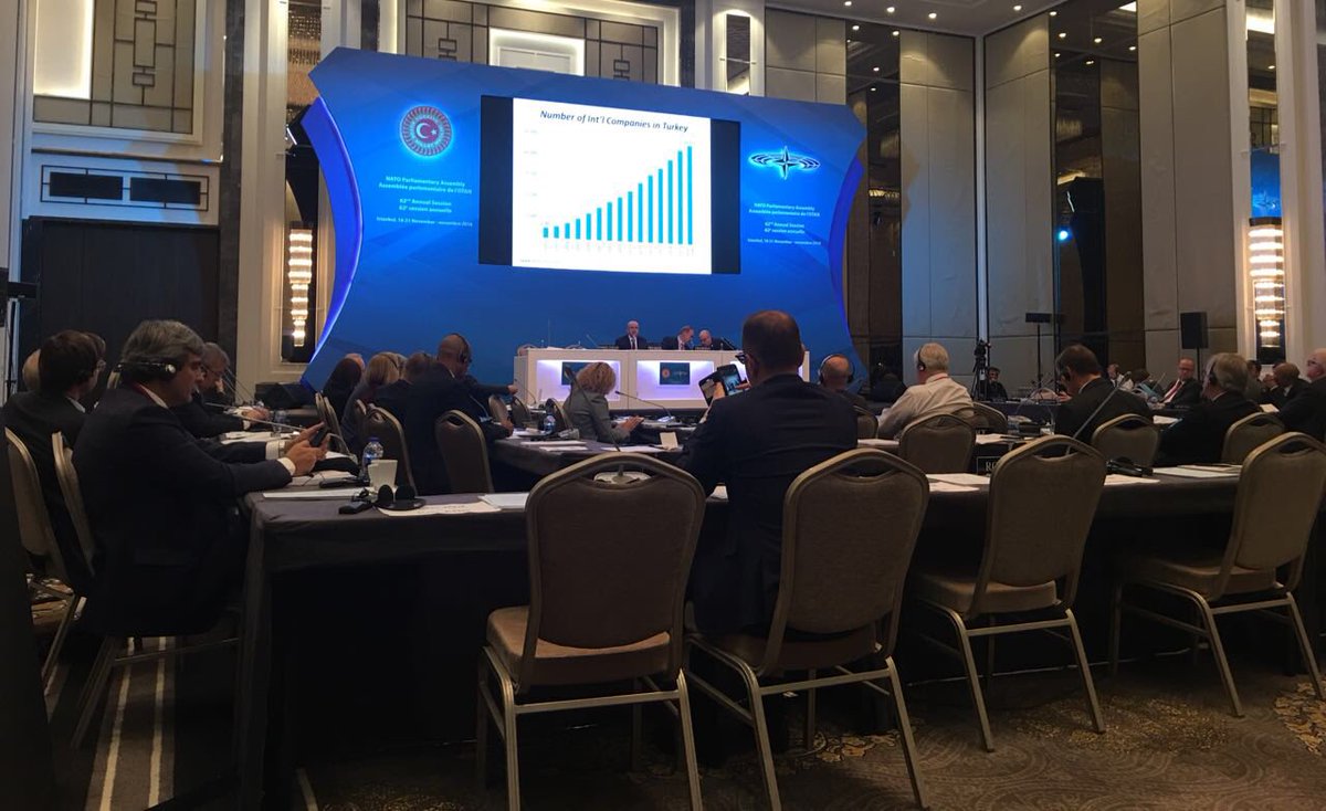 İstanbul'da #NATO Parlamenter Asamblesi 62.Genel Kurul, Ekonomi &amp; Güvenlik komitesinde #Türkiye ekonomisini konuştuk