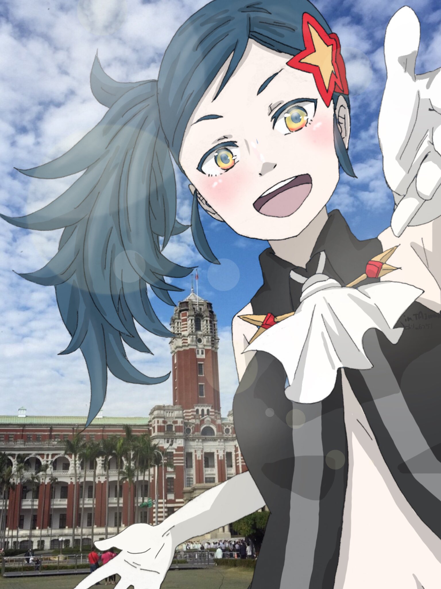 Chil En Twitter まだまだ私の台湾はこんなもんじゃないわよ ノリノリで観光ガイドしてくれる薫子 背景は研修旅行で撮った総統府の写真です ブブキ ブブキブランキ 薫子 T Co Knkffrsxze Twitter
