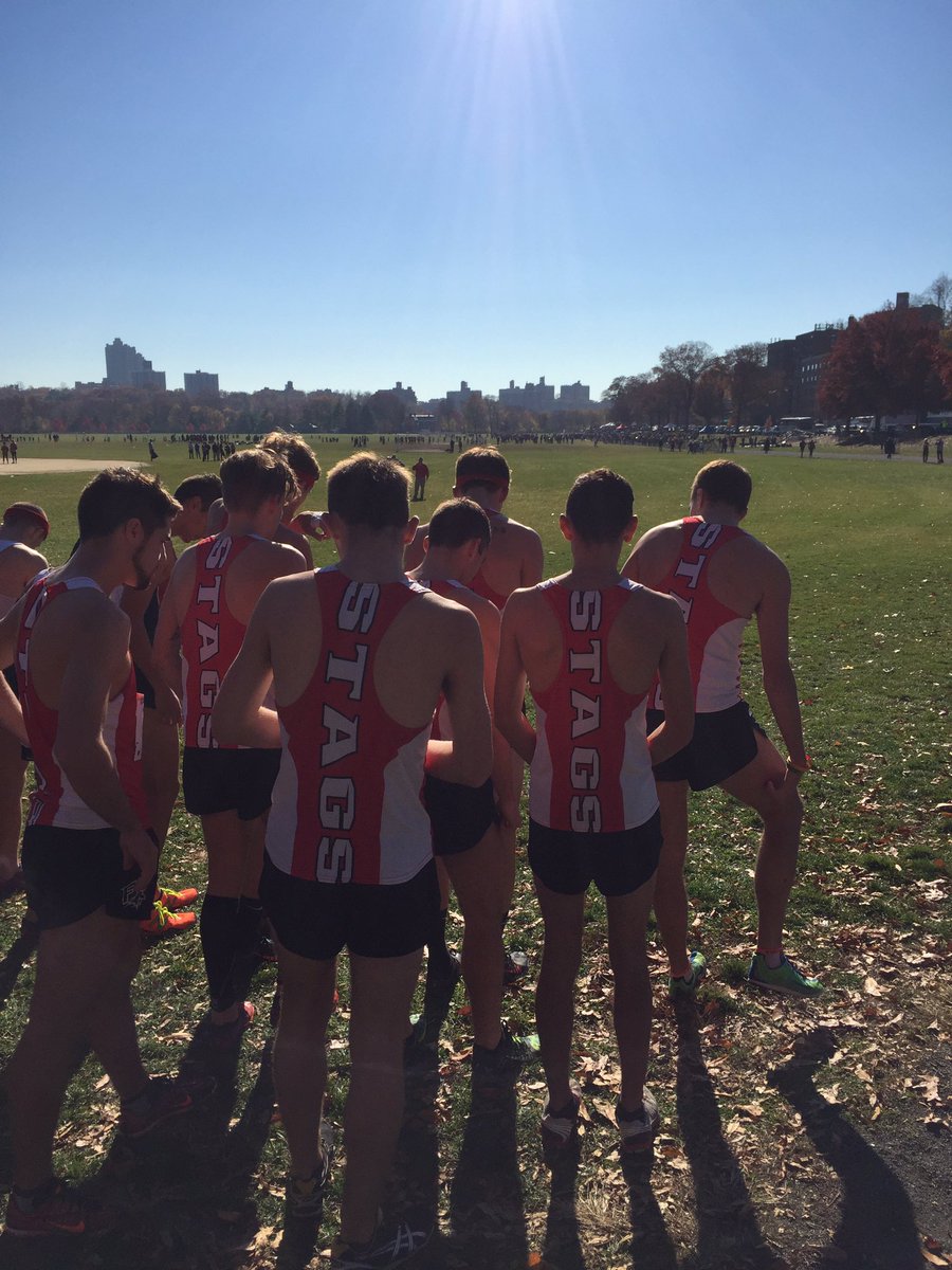 StagsXC's tweet image. Calm before the storm #GoStags