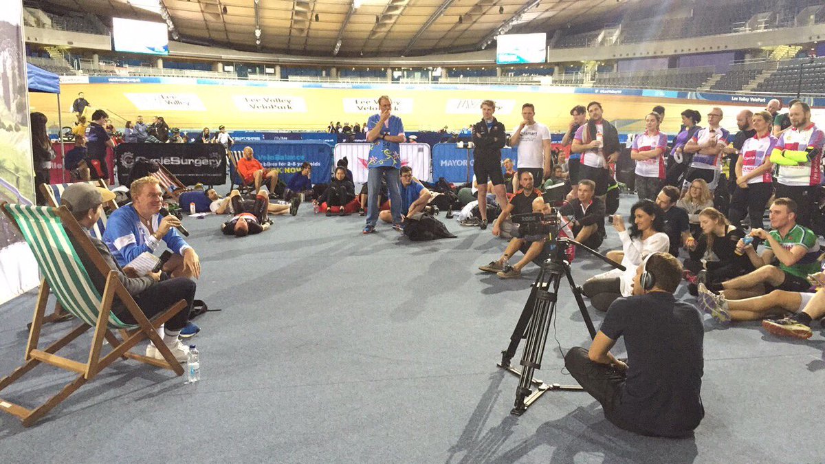 Chainge16's tweet photo. .@Michael_Tobin_ sharing his #marathon experiences and survival tips with our @britishasiantst supporters and @olly_stock #Chainge16 https://t.co/SQ4DO2FzKb