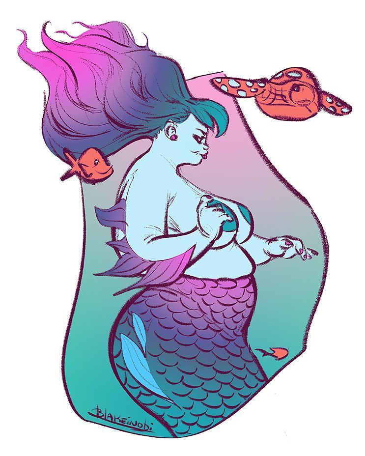 Mermaids_World's tweet photo. Artista: blakeinobi. https://t.co/HFljlh2Ryv