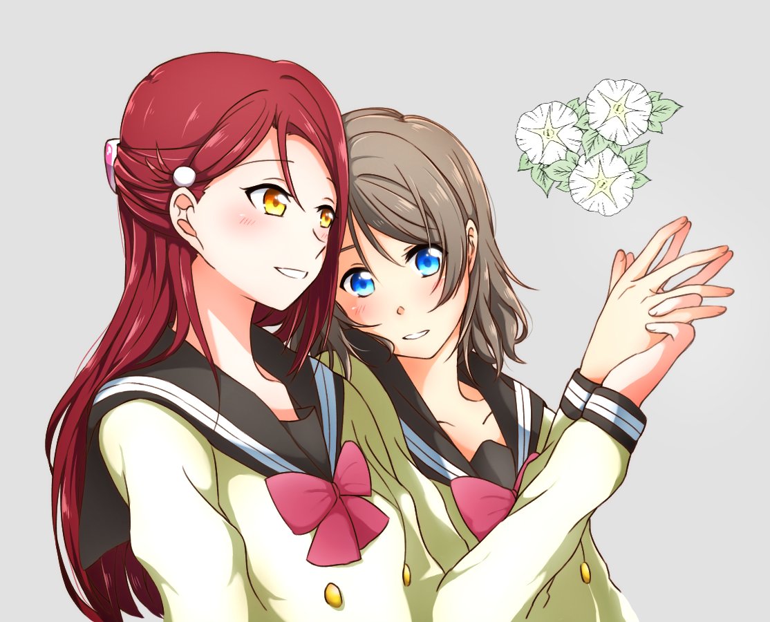 桜内梨子 ,渡辺曜 「梨子「曜ちゃんの手、綺麗だね」
曜「そう?梨子ちゃんがもっと綺麗と思うよ」
梨子」|ゆち⚓🌸💕のイラスト