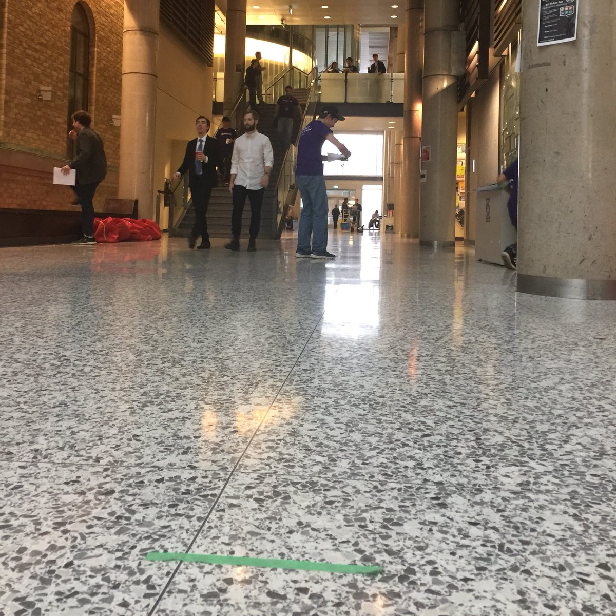 hackwithix's tweet photo. Congrats Yusef for flying the farthest paper plane! Check out the distance it flew! #HackWithIX https://t.co/GgG89ofXMo