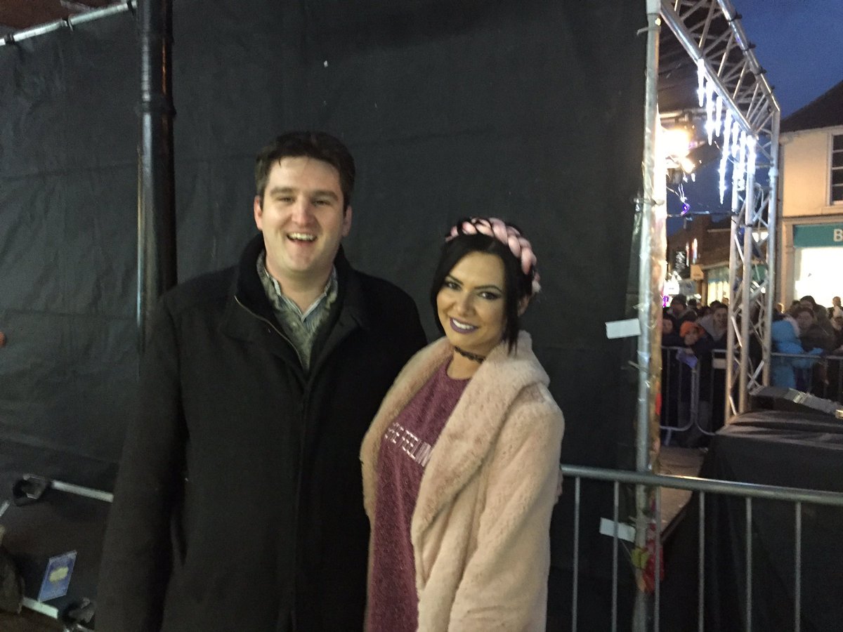 BraintreeXmas's tweet photo. Cllr Tom Cunningham having a sneaky pic with@thejessicaalice #braintrexmas @braintreedc https://t.co/SvBSB2TU6t