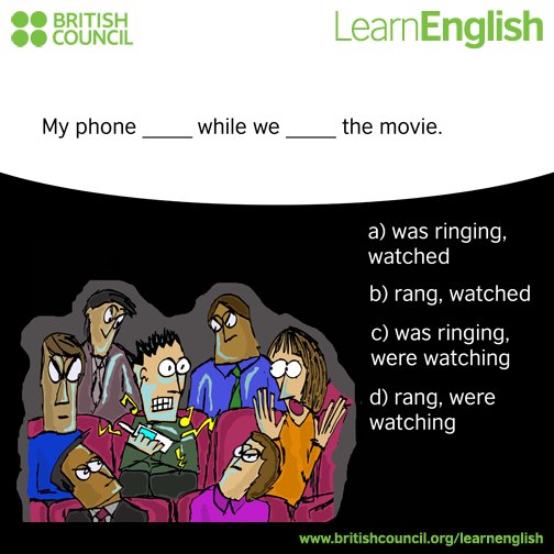 LearnEnglish_BC's tweet photo. Saturday is a popular day to go to the cinema - just don't forget to put your phone on silent! Do you know the answer to our quiz? https://t.co/Wt2ZlvhO8W