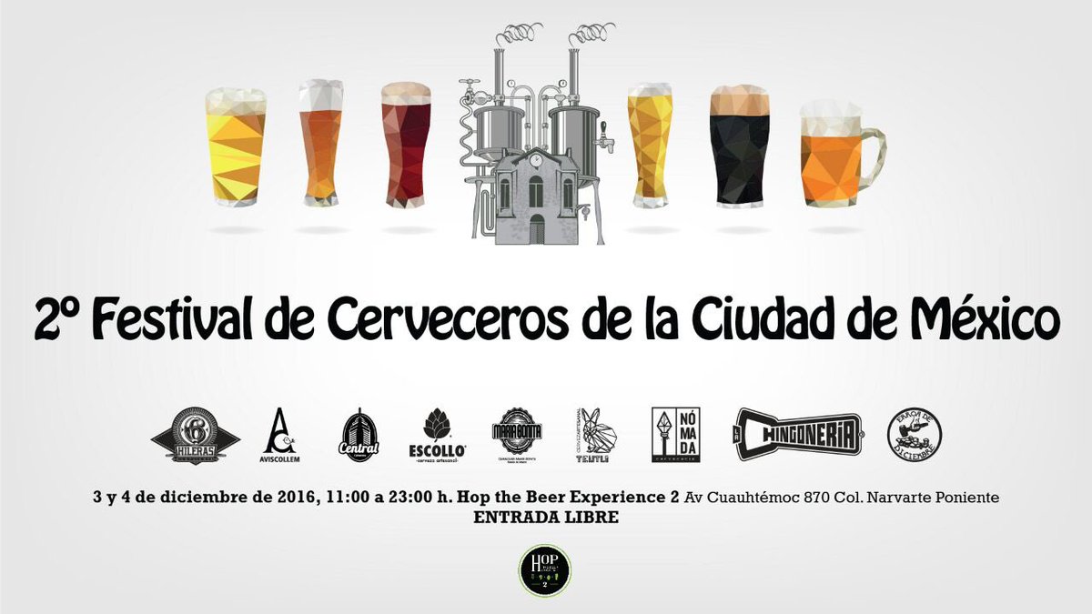 hoptbe's tweet photo. Sabado y Domingo de fest-cervecero en Hop2 @Narvarte_ @ColNarvarte @TurismoCervAC @Turibuscdmx @Vivo_laDelValle https://t.co/ZaggybAG0Y