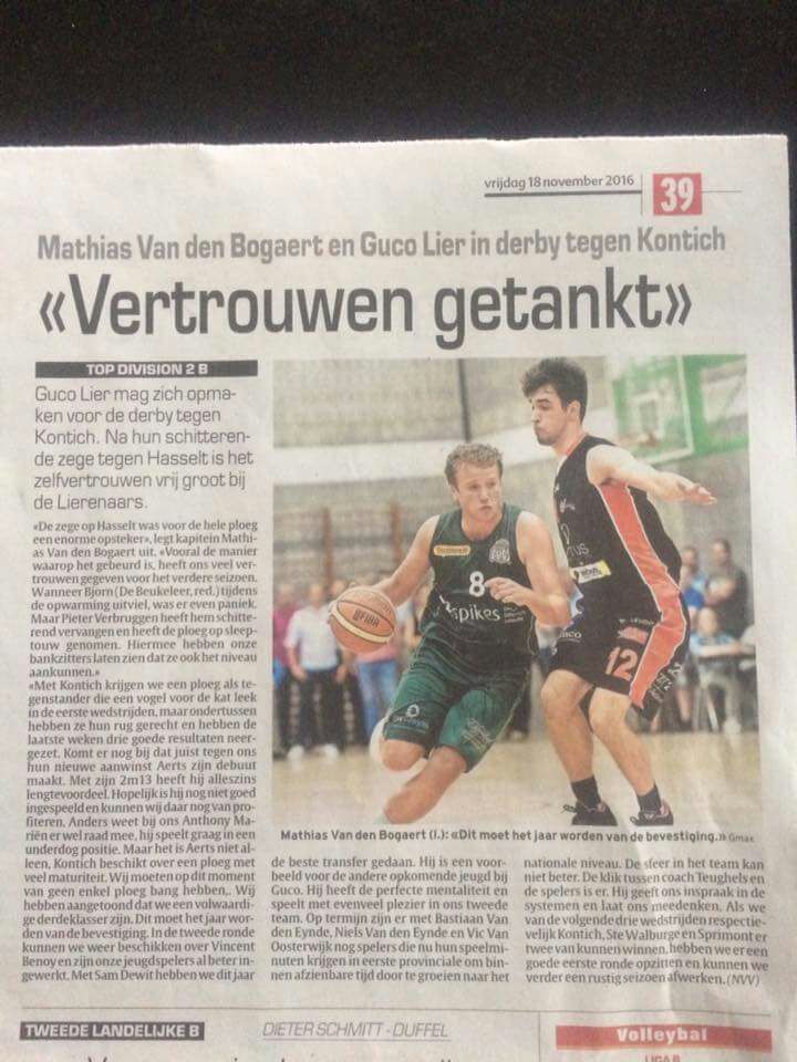 GucoLier's tweet image. Captain over de derby van vanavond vs @kontichwolves. Seniors 1 trachten om 20.30 hun prestatie vs @hasseltBT te bevestigen. #forzaguco