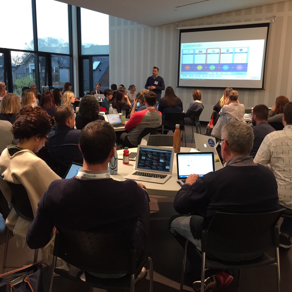 JanCampbell27's tweet photo. Here we go-!,Season 5 of Cohort 21, 2nd face-to-face @theyorkschool . Great energy all around design thinking. https://t.co/ufGMvpZd1U
