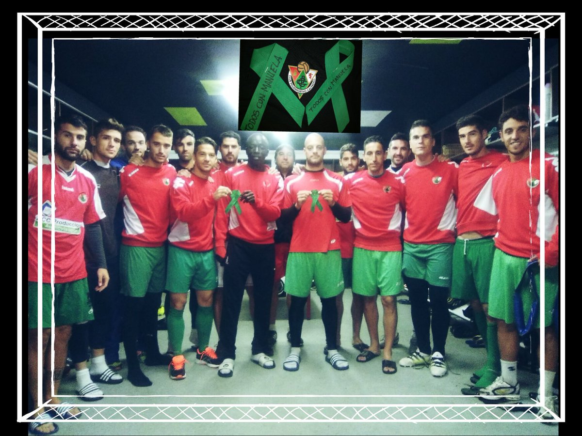 C.Técnico y Plantilla con lazos solidarios por el recuerdo de Manuela Chavero, vecina extremeña desaparecida en Monesterio <a href="/CPCacerenoSAD/">CP Cacereño 🟢🐉</a>