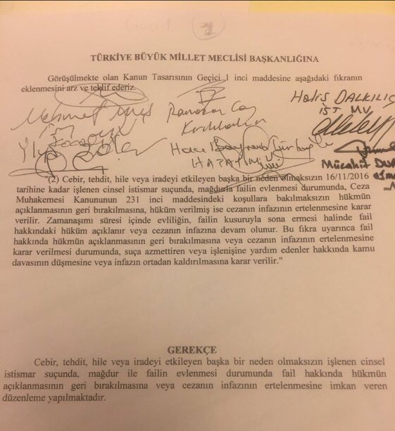 HistoriaYoutube's tweet photo. #Turquía acaba de legalizar la violación. Si el violador se casa con la víctima queda perdonado. #UE #OTAN https://t.co/YXTTeQgFdO