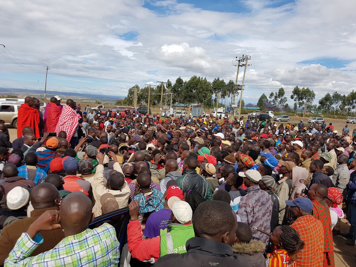 IsaacRutoGov's tweet image. Later in the afternoon, we made another stopover at Ololung'a, Narok South Constituency
