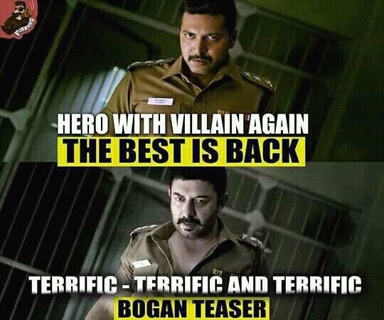 BULOOGAMSATHISH's tweet photo. Awesome #Boganteaser @actor_jayamravi @ihansika @dirlakshman https://t.co/H82IAaFaXF