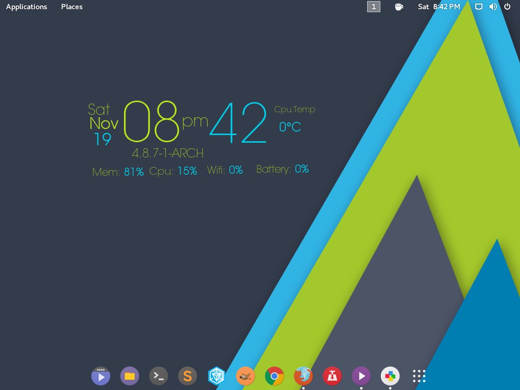 SrivinPrabhash's tweet image. #ApricityOS #ShowYourDesktop