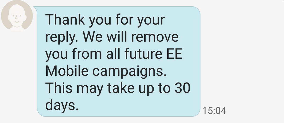 Dear <a href="/EE/">EE</a> what takes 30 days when you remove me from your marketing campaigns? #nothappy #thisisthe21stcentury
