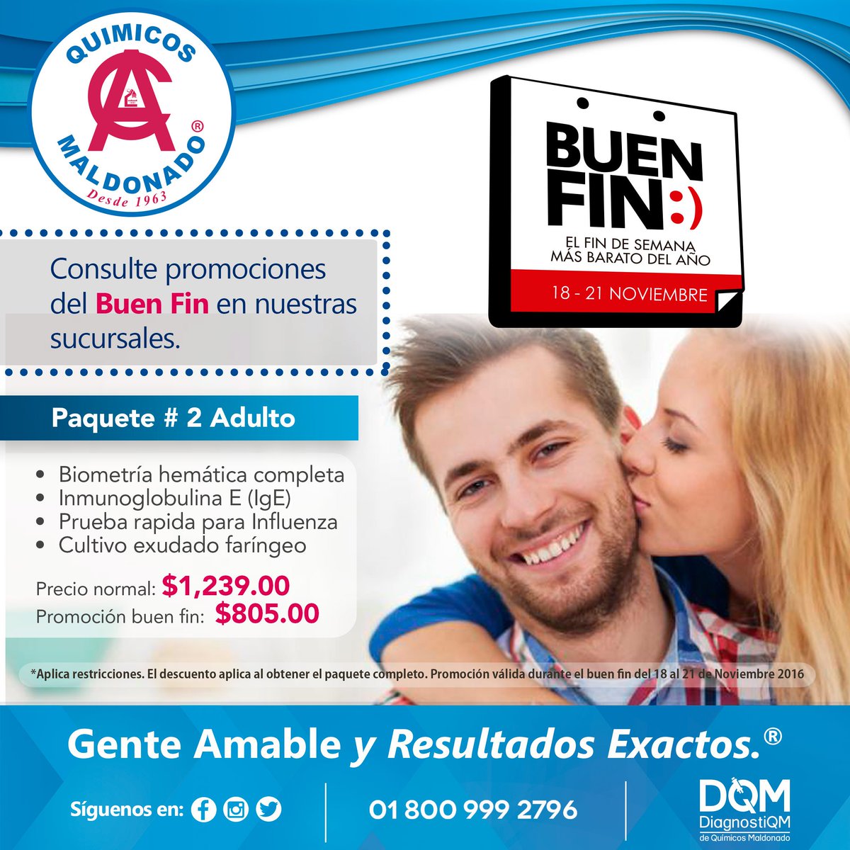 Promoción para los adultos.
El #buenfin llegó a #QuímicosMaldonado //pregunte en nuestras sucursales por nuestras promociones.