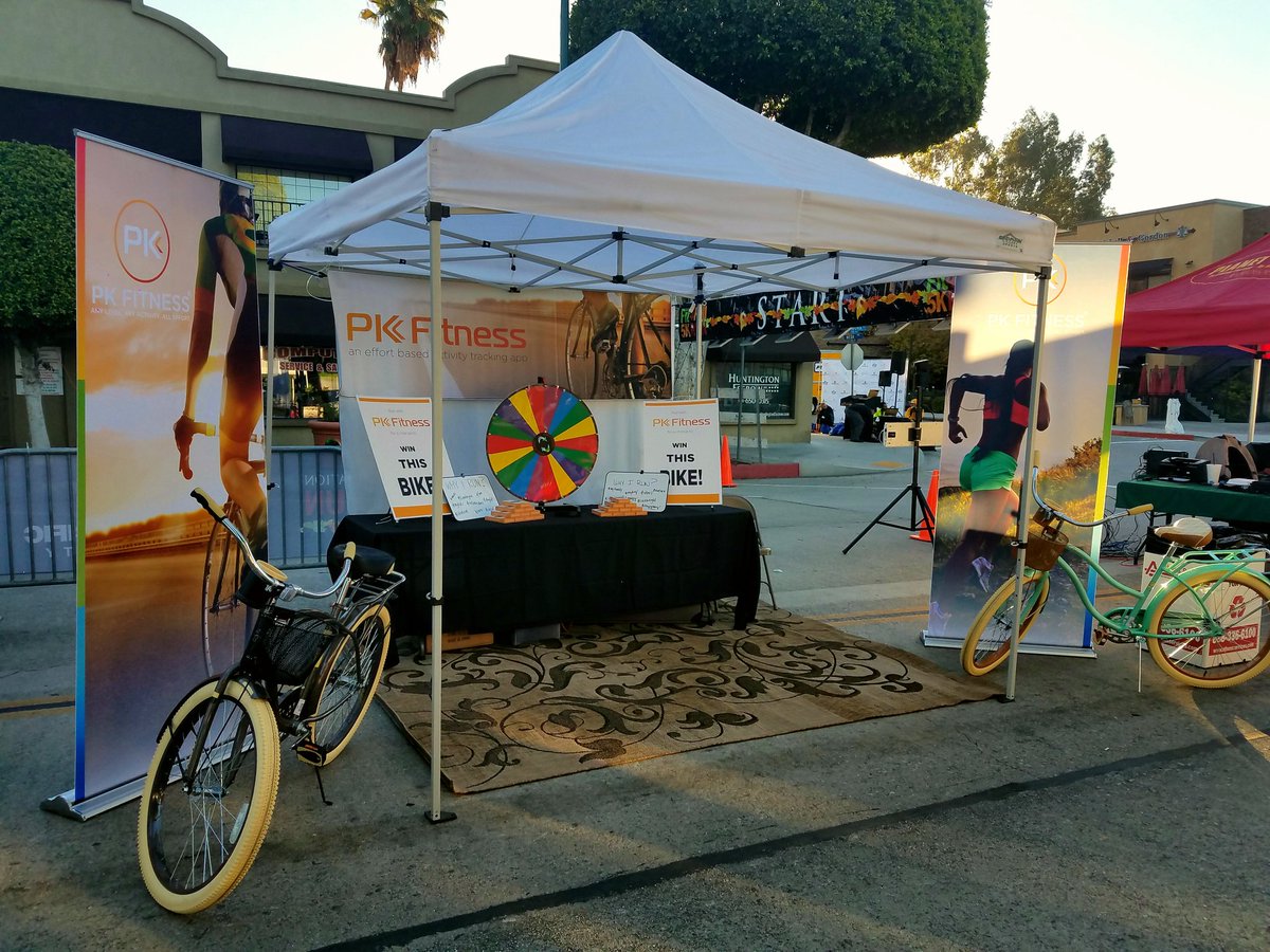 PKFitnessApp's tweet photo. Come out and join us for today's #Fit4Fall #5k run! We will be here at the PK Fitness booth in downtown Glendora all morning! https://t.co/D2PktYakKS