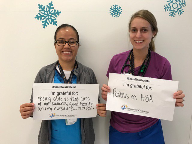 nationwidekids's tweet image. We are asking staff, patients and families to show us what they're grateful for. Join us with hashtag #ShareYourGrateful!