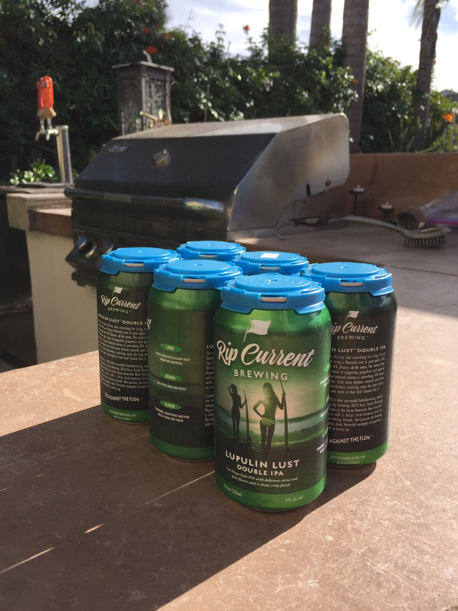 ripcurrentNP's tweet photo. BBQing today? Stop by and pick up a sixer of Lupulin Lust. We're open from noon to midnight. #gotlust? https://t.co/lyn28vlJGH