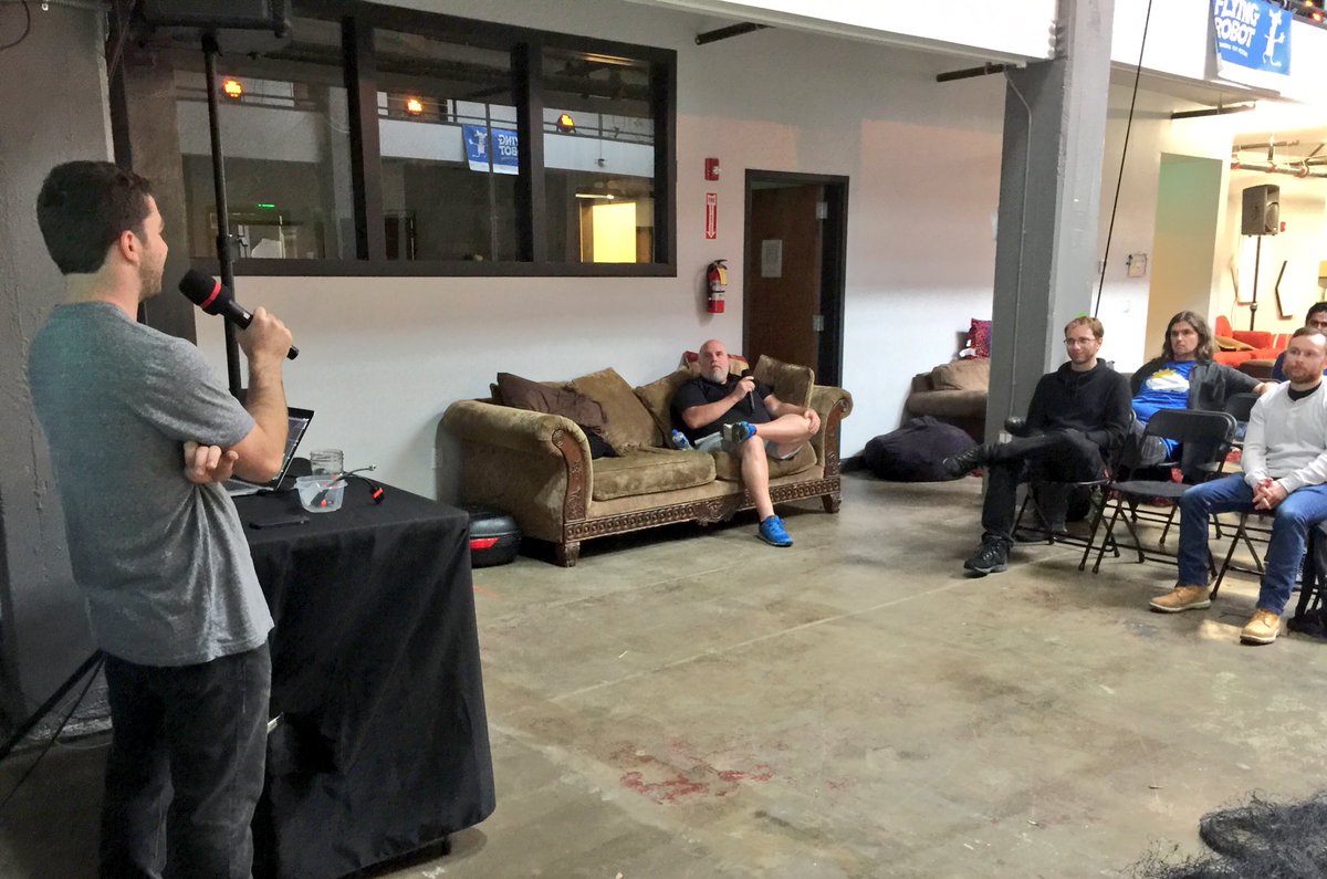 FRiFFest's tweet photo. Kevin Wolf, winner of FRiFF 2016 Student Film category, presents on his process at #FRiFF Aerial Imagery Day. https://t.co/kjEDXiDpGo