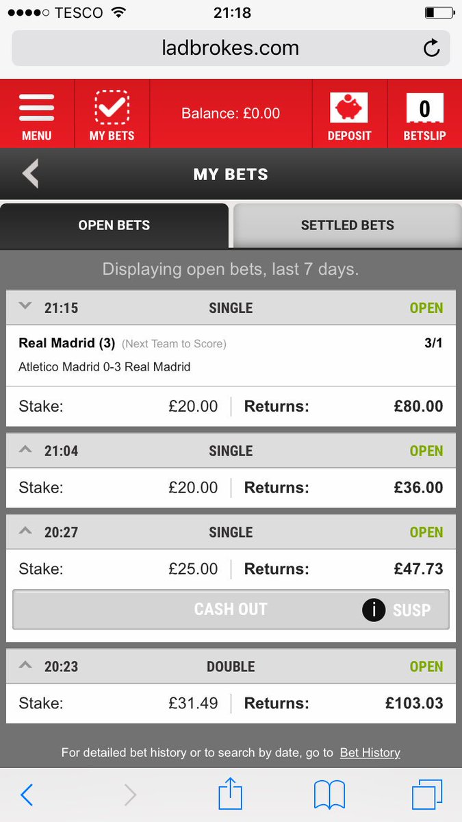 MultipleTipster's tweet image. Just put Madrid to score 3rd Goal on but they scored before I had chance to tweet