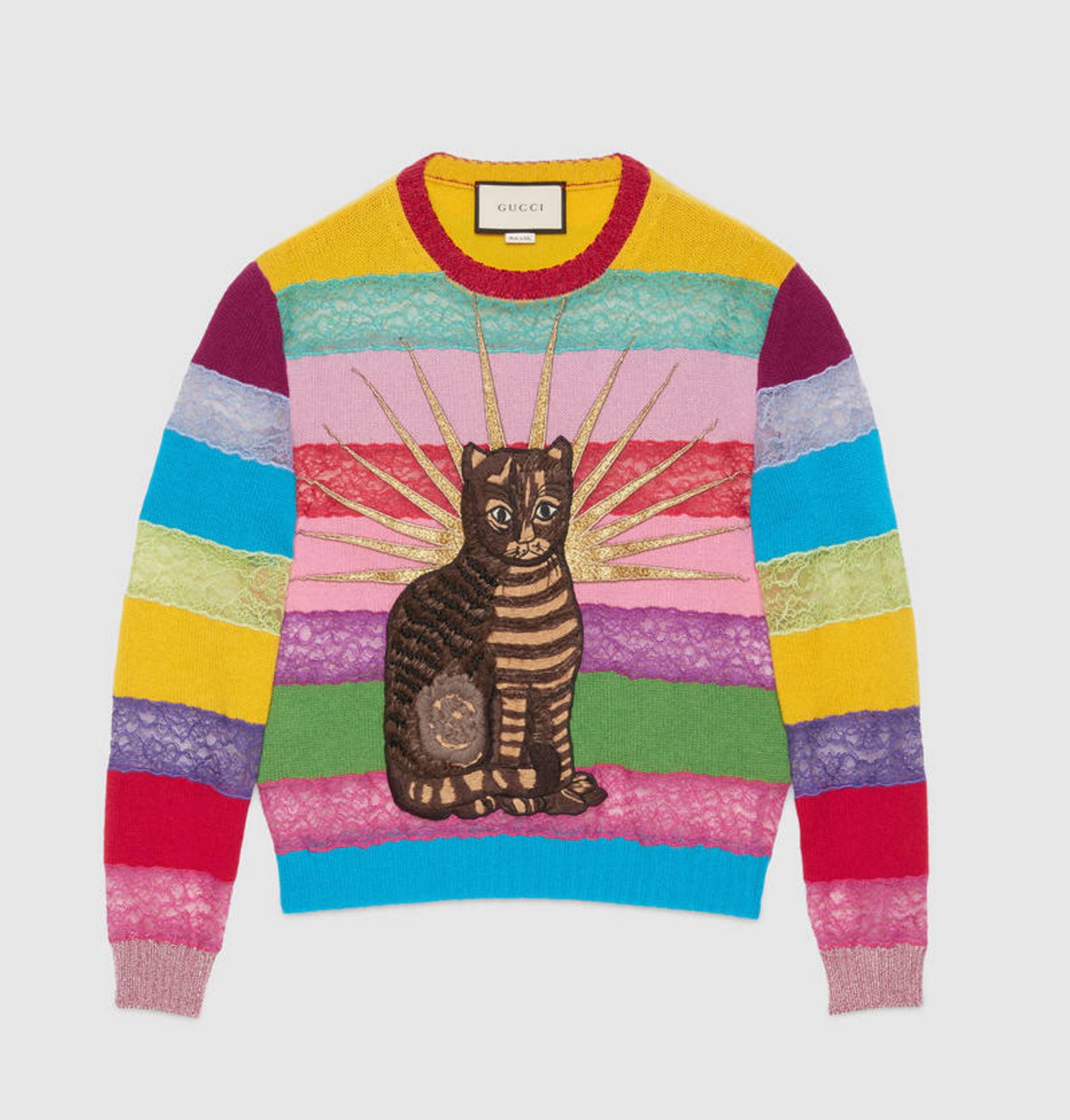 GUCCI❤︎猫セーター 楽天市場】グッチ GUCCI 猫柄ブレンド クルーネック ニット