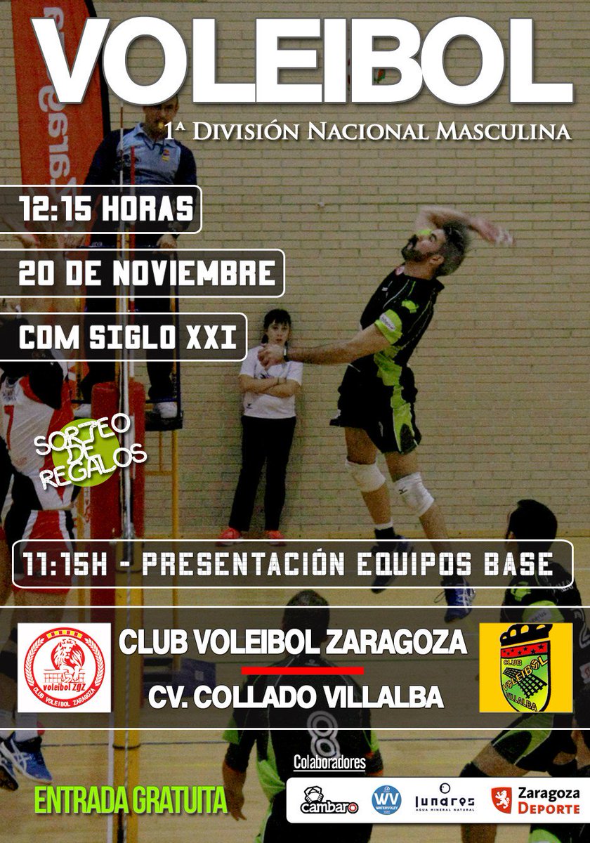 ClubVoleibolZGZ's tweet photo. El día del club se celebrará este domingo en el Siglo XXI junto al partido frente al CV… https://t.co/VUHFycg1hf https://t.co/Nlx1021mfj