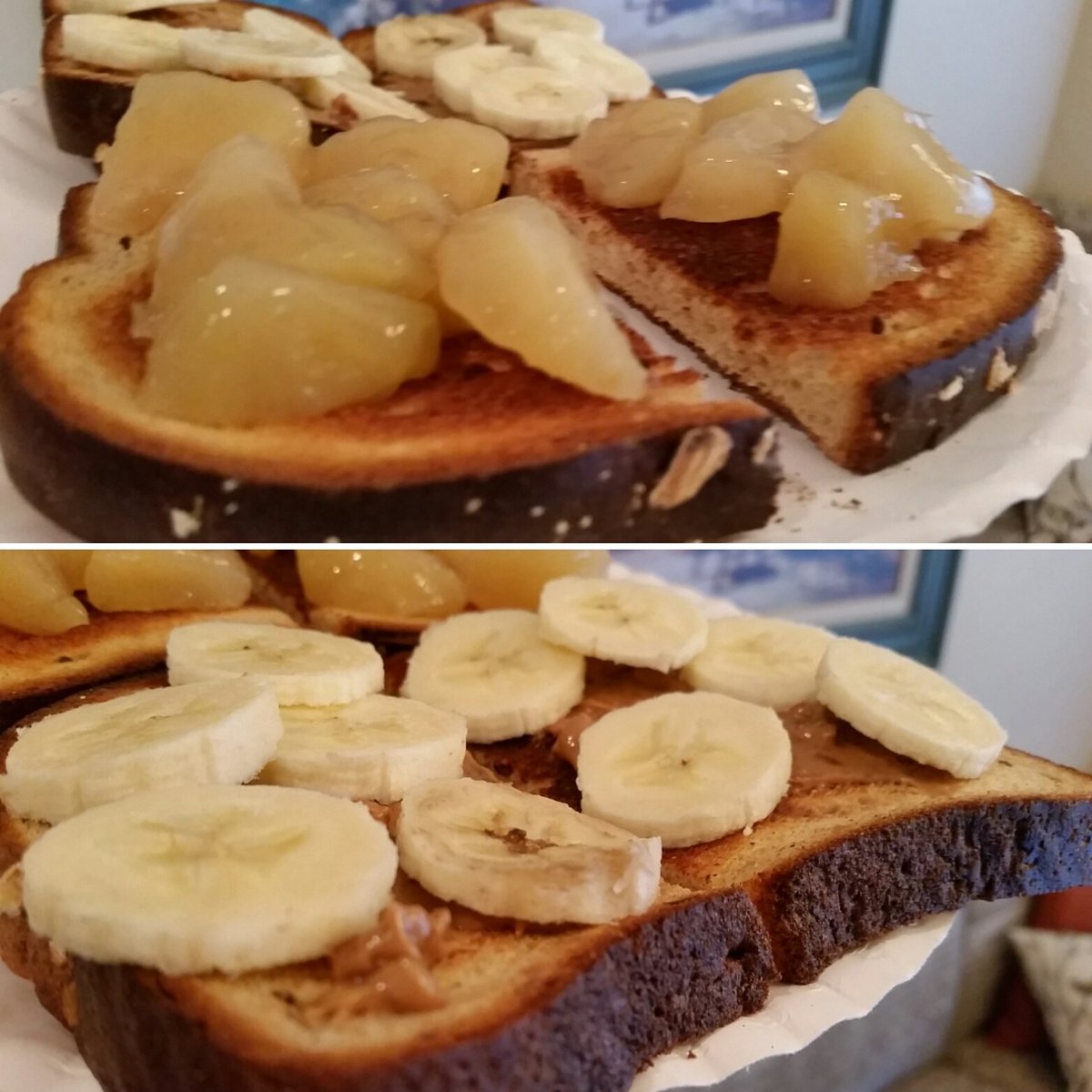 mrcloudhealth's tweet photo. Which toast topping do you prefer? Cinnamon Apple or Banana n Peanut Butter? #flexibledieting #iifym #fitfam #diet @P28Foods @NutsNMoreUSA https://t.co/Nmax0cmpX7