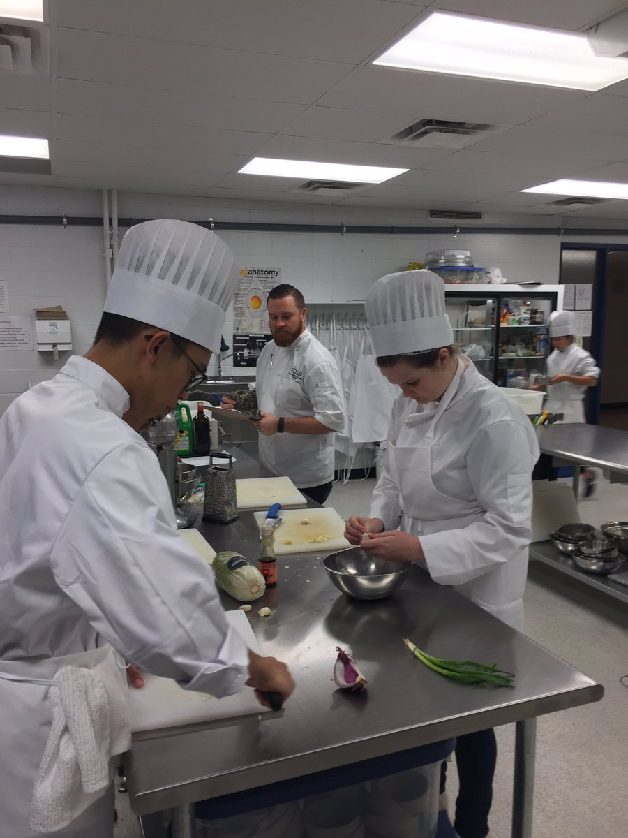chefwesterlund's tweet photo. At Miller High school Judging the 1st annual Cooking Comp!  The youth of are industry are hard at work. @@SaskCattlemens @CHOPsteakhouse https://t.co/D5xbvxhmAJ