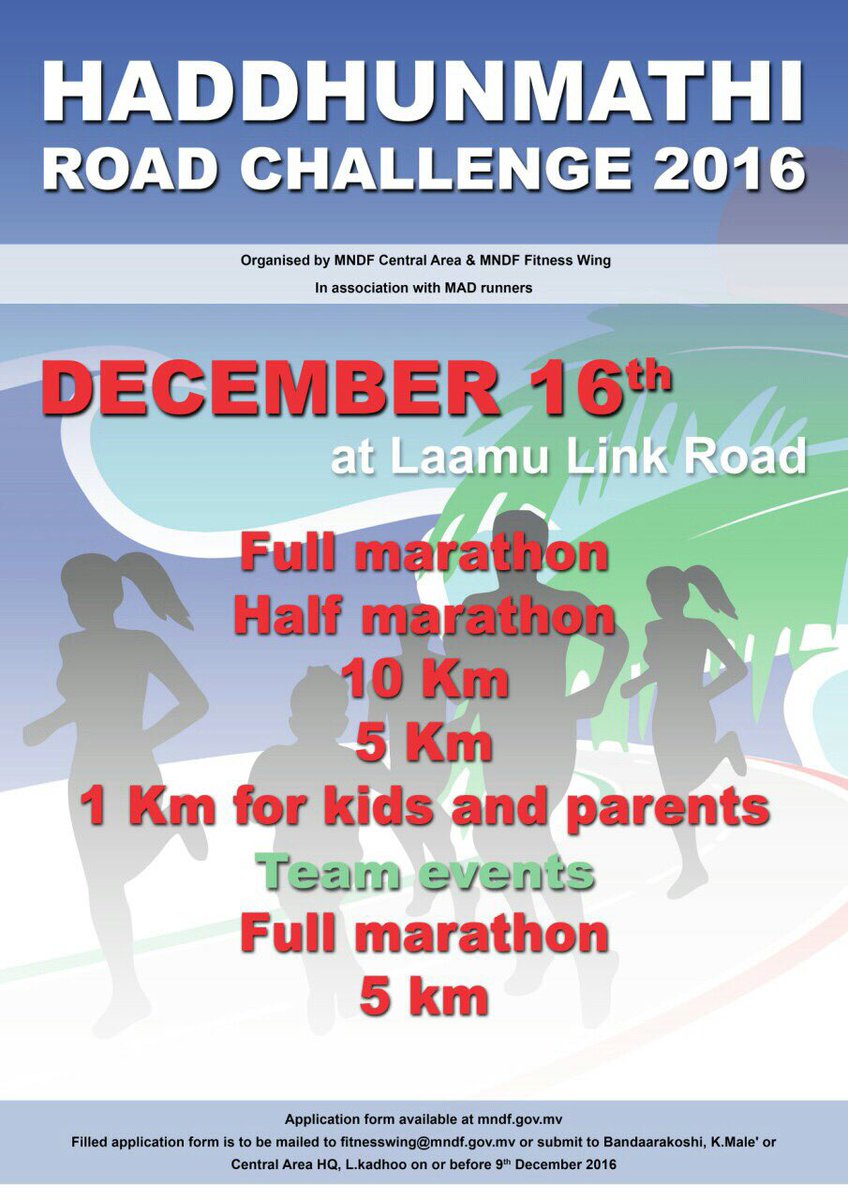 madrunners's tweet photo. Up for a new challenge?? @MNDF_Official @MNDF_mv https://t.co/9ce3bB637V
