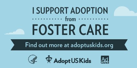 AdoptUSKids's tweet photo. RT if you support #adoption from foster care! #NAM2016 https://t.co/QwL2YHLnGx