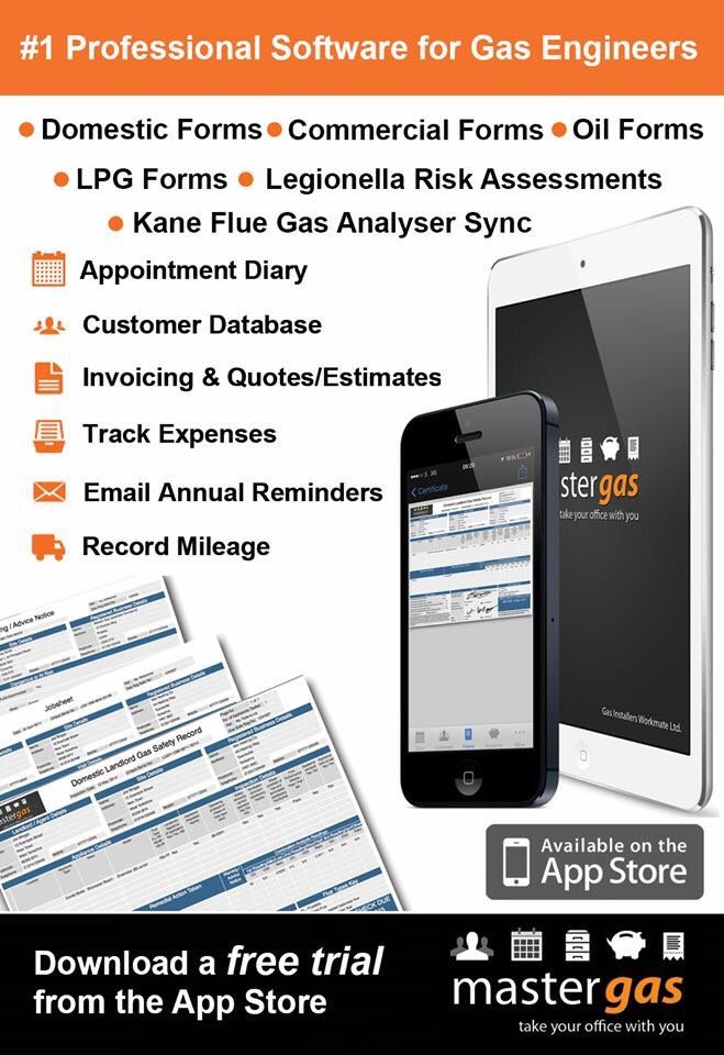 MasterGasApp's tweet image. It's the busy period again, get all your admin organised and stay ahead of the game with our app, £39.99 per year. Search for MasterGas